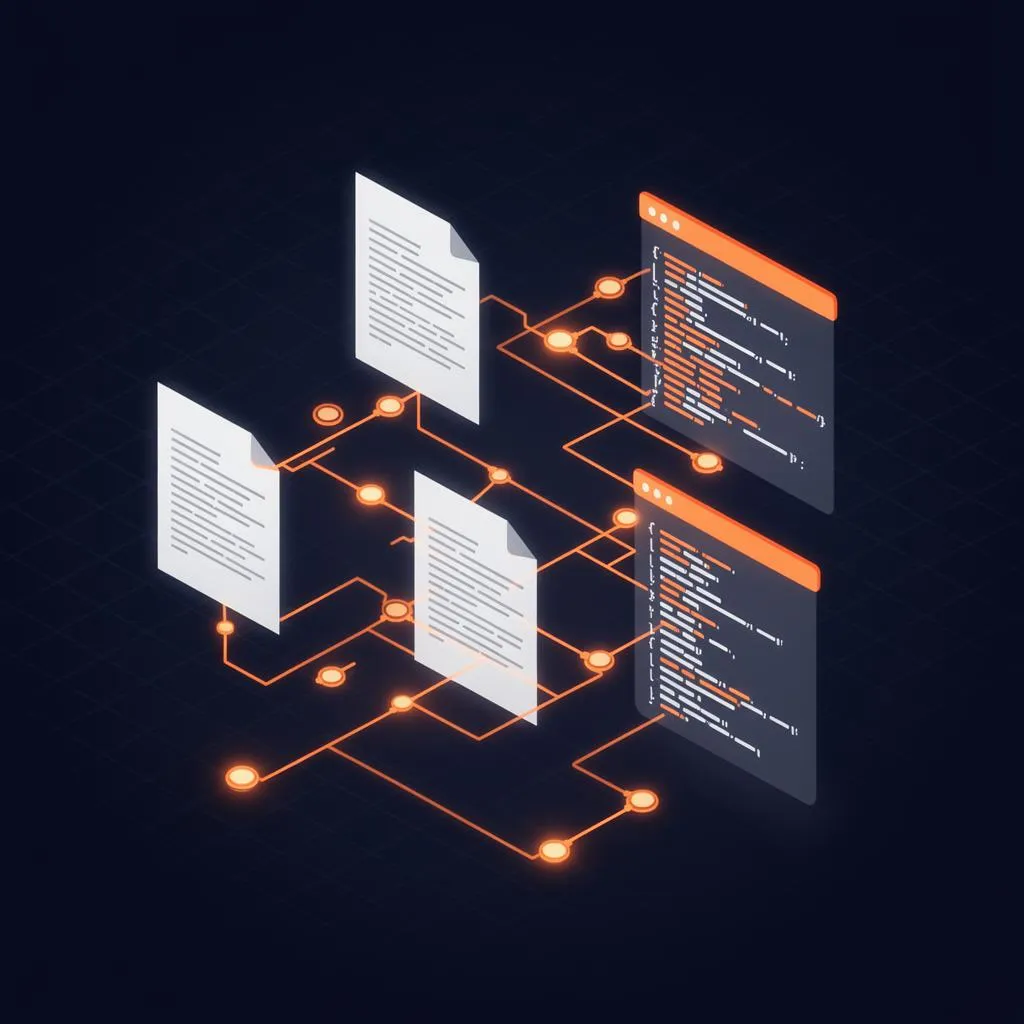DCS document processing workflow visualization